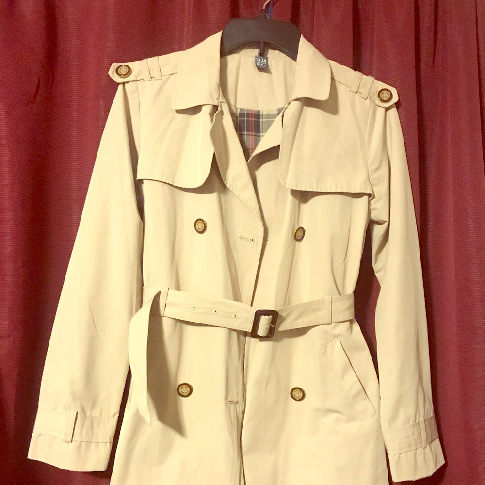 13/14 Zara Kids Spring Trench Coat
